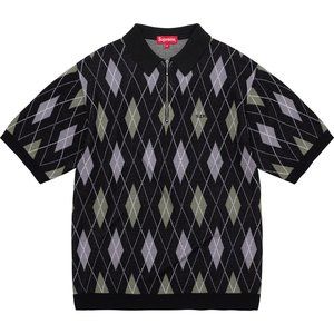 Argyle Zip Polo